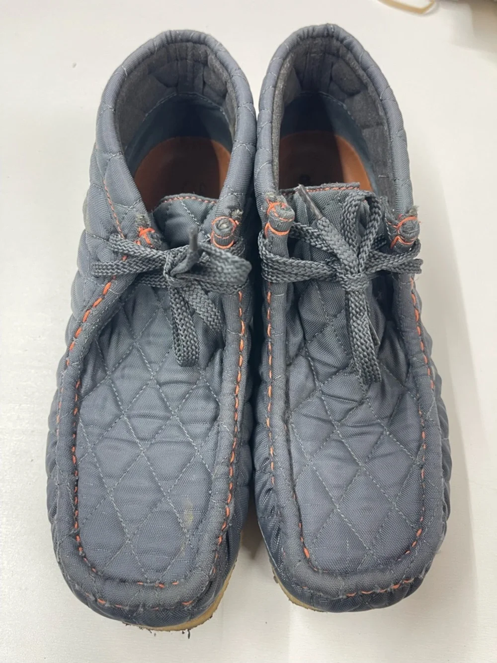 Clarks‎ Originals quilted tanker nylon Wallabee boots